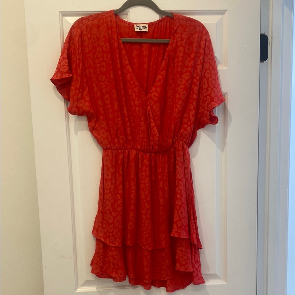 Show Me Your Mumu Red Cheetah Dress